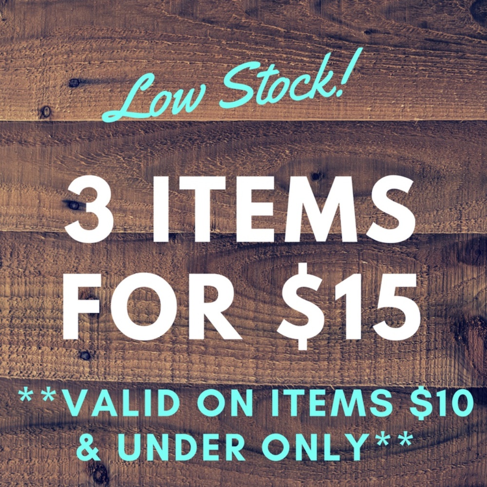 3 for $15
